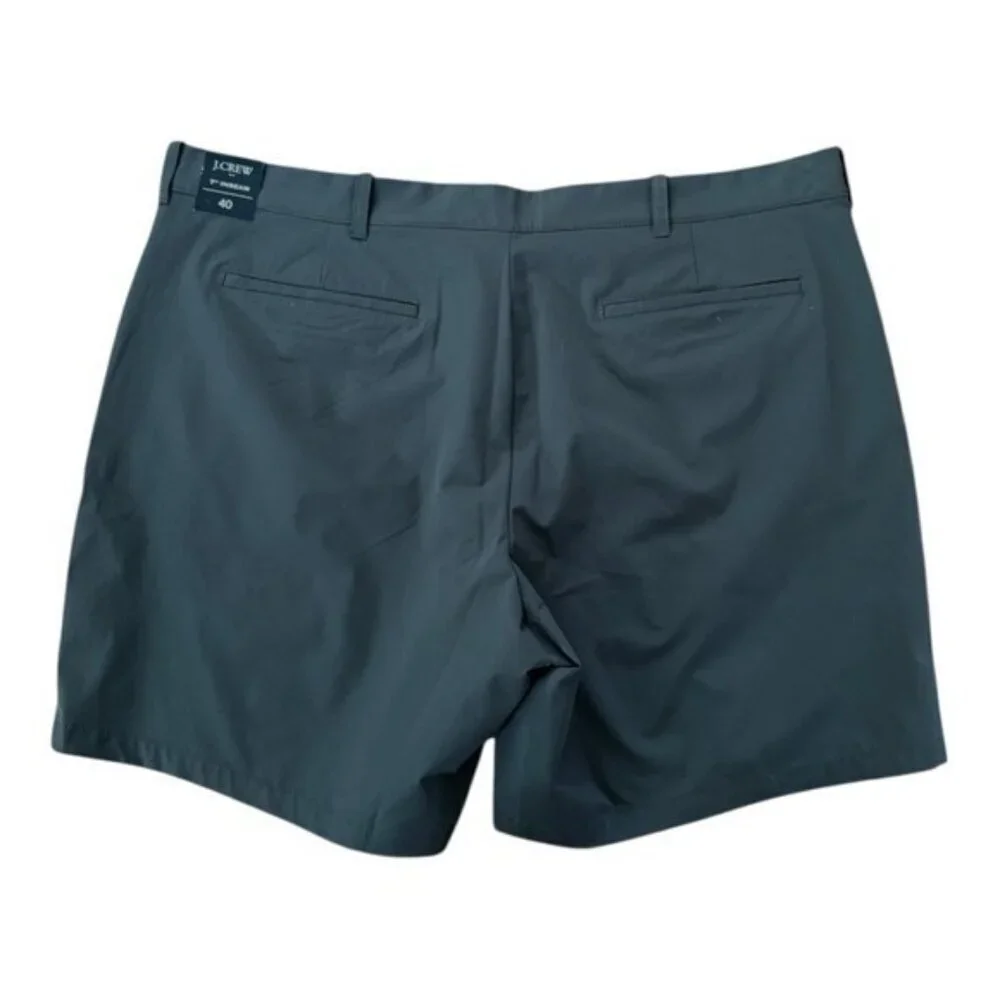J. CREW Men's 7” Tech Shorts Tarnished Metal Gray Shorts Size 40 NEW